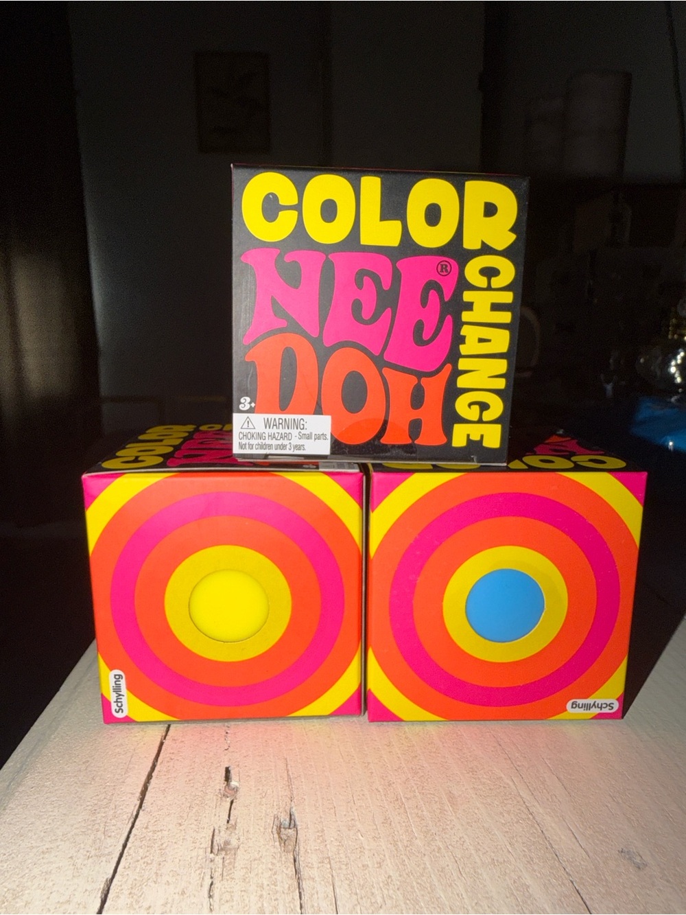 Color NeeDoh Change Colorful Retro Stress Balls pack of 3